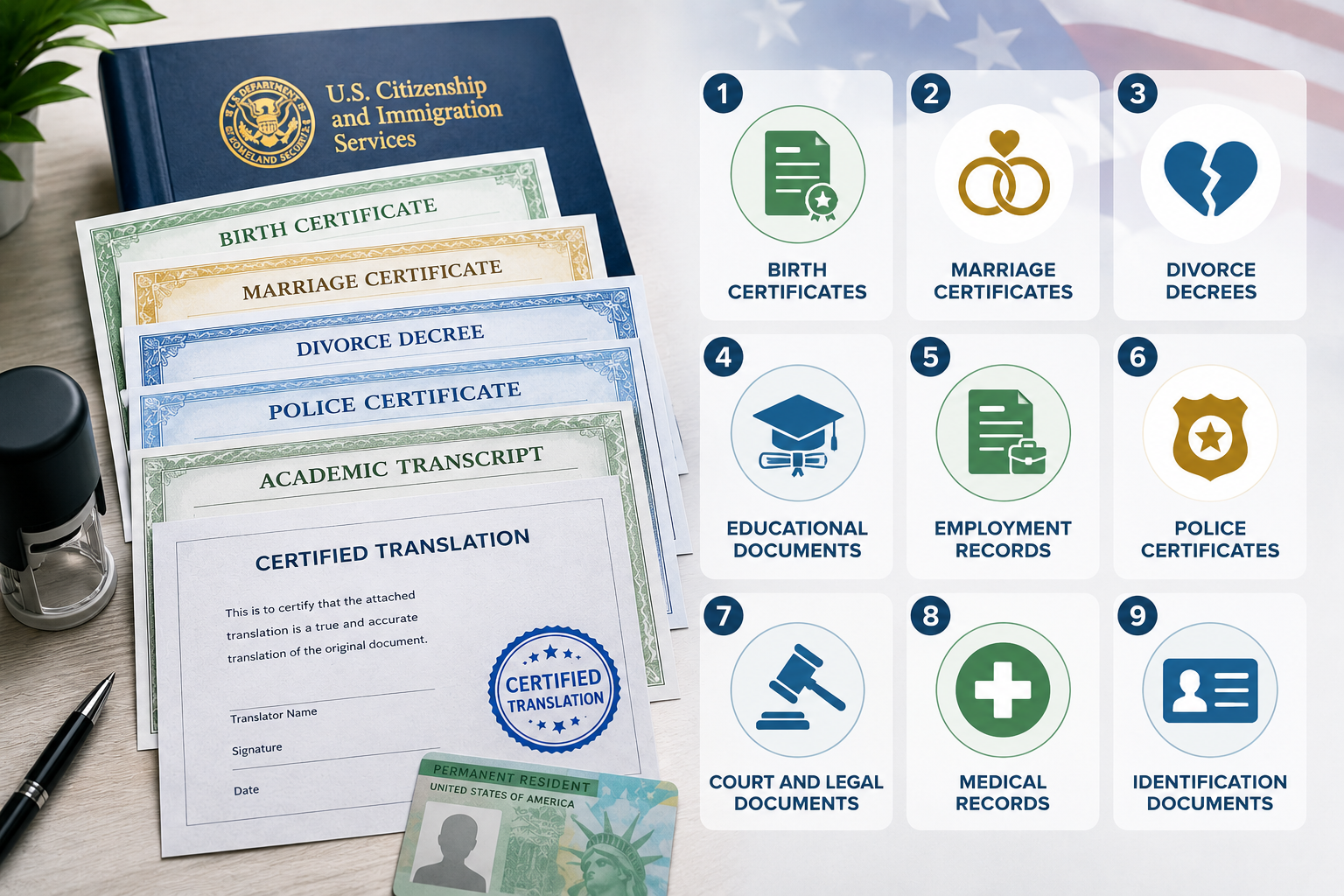 Certified Translation for Green Card: 9 Must Haves 1 certified translation for green card