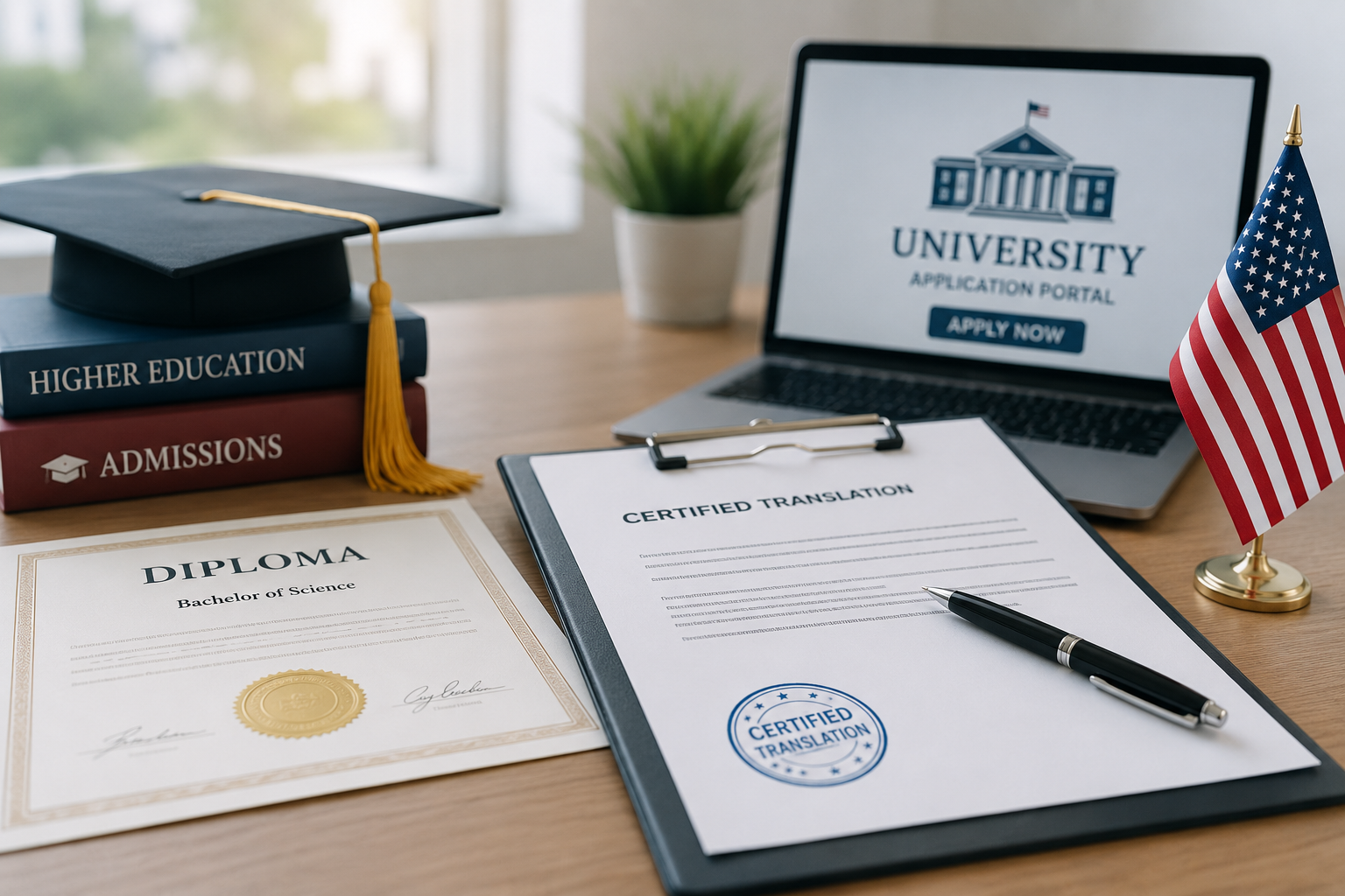 translate diploma, Us university